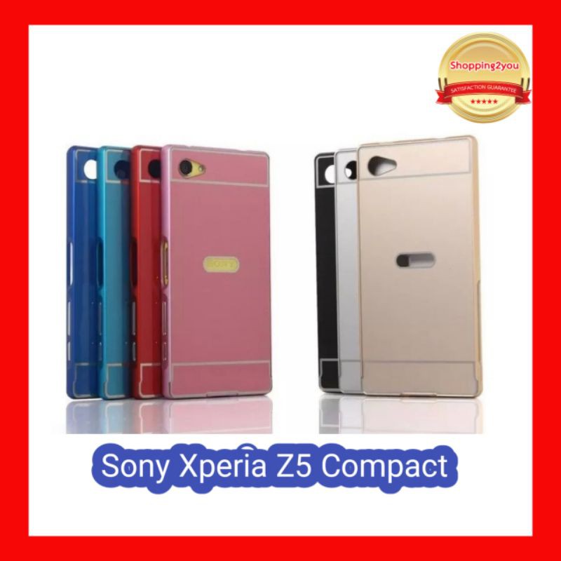 [Sony Z5 Compact] เคสอลูมิเนียมหุ้มขอบข้าง+ฝาหลัง