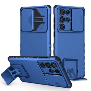 03 เคสหุ่นยนต์ ตั้งได้ สำหรับรุ่น Samsung S25Ultra S24Ultra S23Ultra S22Ultra S21Ultra เคสสไลด์กล้อง