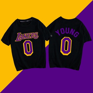 Nick Young Nick Young No. 0 Lakers Guangsha Jersey Short Sleeve T-shirt Peripheral Clothing T-shirt