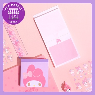 [DAISO Korea] เครื่องบันทึกเสียง My Melody (1 ชิ้น, 100 แผ่น) Sanrio / Kitty / Notepad / Cute Note / School / Office / เครื่องเขียน