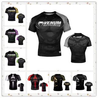 【ขายดี】☸Ufc เสื้อยืดแขนสั้น รัดรูป แห้งเร็ว สําหรับออกกําลังกาย มวยไทย