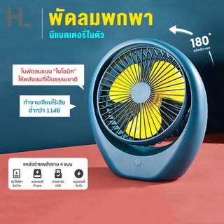 happylife พัดลมชาร์จแบต พัดลมตั้งโต๊ะ รุ่น FS-BLพัดลมพกพา ชาร์จ USB ลมแรง3เท่า  Desktop Fan พัดลม พัดลมเล็ก