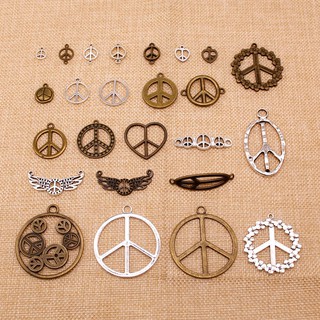Peace Charms For Jewelry Making Handmade Diy.