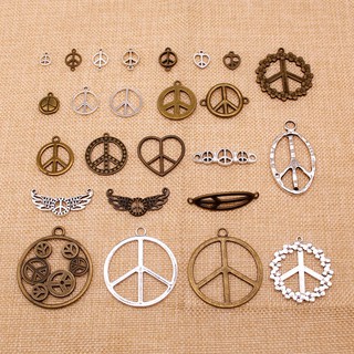 Peace Charms For Jewelry Making Handmade Diy.