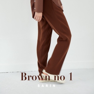 SARIN Enjoy Pants กางเกงขายาวเอวสูง ผ้าเด้งๆ ใส่สบาย