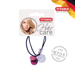 TITANIA Hair Elastics, BLACK "LIPS" ไททันย่า ยางคาดผม "ลิปส์"