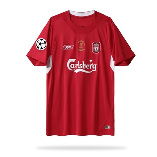 เสื้อกีฬาแขนสั้น ลายทีมชาติฟุตบอล Liverpool 2005 ชุดเหย้า สไตล์เรโทร สําหรับผู้ชาย