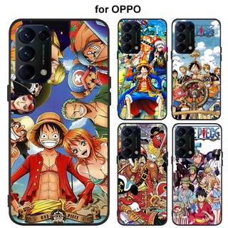 เคส OPPO Reno 8 8Z 4 5 6 7 6Z 7Z Z PRO 5G โทรศัพท์มือถือแบบนิ่ม ลายวันพีซ สําหรับ