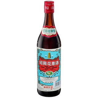 SHAO HSING HUA TIAO CHIEW เหล้าจีนเสี่ยวเฮงฮวยเตียว สำหรับปรุงอาหาร ตราเจดีย์ ฉลากสีฟ้า 640 ml.