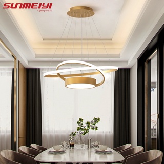 Sunmeiyi โคมไฟ Led ทรงกลม สไตล์นอร์ดิก เรียบง่าย สีดํา สําหรับแขวนตกแต่งบ้าน ห้องนอน ห้องนั่งเล่น