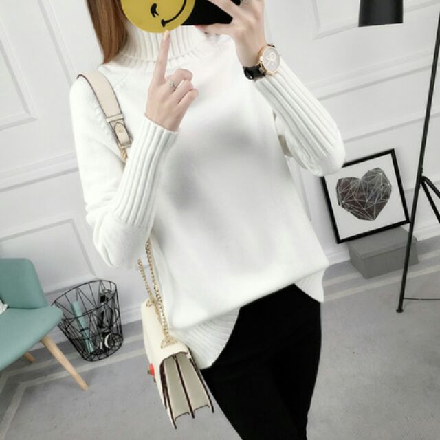 เสื้อไหมพรมคอเต่า ส่งจากไทย