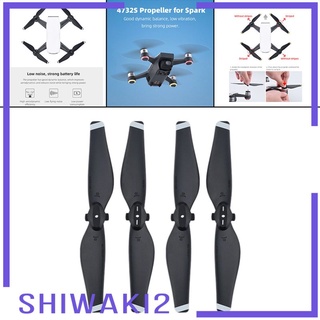 [Shiwaki2] ใบพัดพลาสติกเสียงรบกวนต่ํา 4 ชิ้นสําหรับ Dji Spark 4732S Drone Upgrade