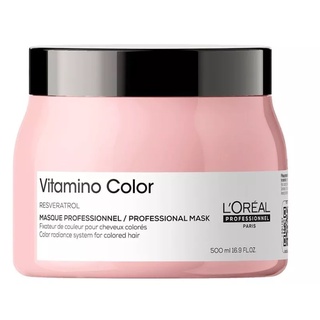 Loreal Serie Expert Resveratrol Vitamino Color Masque 500ml. ผมแห้งเสียจากการทำสี