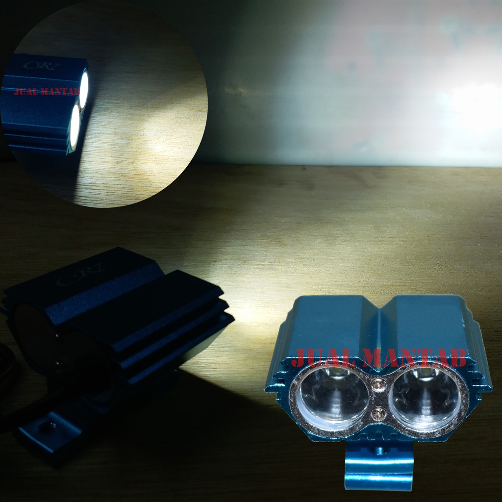 สปอตไลท์รถจักรยานยนต์ LED สว่างมาก l อุปกรณ์มอเตอร์ไซค์และรถยนต์ Variations Super Focus ไฟนกฮูกกันน้