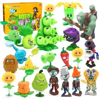 【เก็บเงินปลายทาง】ของเล่นเด็ก พืช ซอมบี้ พืชซอมบี้ ของเล่นโมเดล Plants vs Zombies /ฟิกเกอร