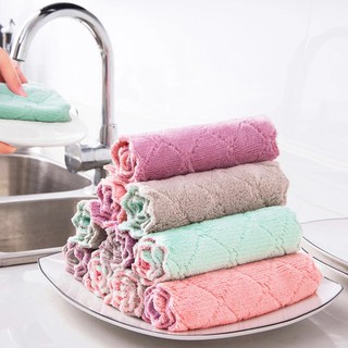 ผ้าอเนกประสงค์ ผ้าเช็ดจาน ผ้าไมโครไฟเบอร์ Clean Cloths