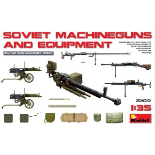 โมเดลอุปกรณ์จำลอง MiniArt 1/35 MI35255 Soviet Machineguns And Equipment