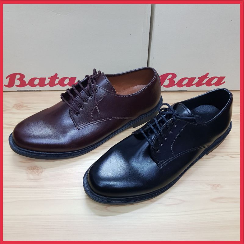 รองเท้าหนัง Bata ผูกเชือก สีดำ สีน้ำตาล (37-46). 