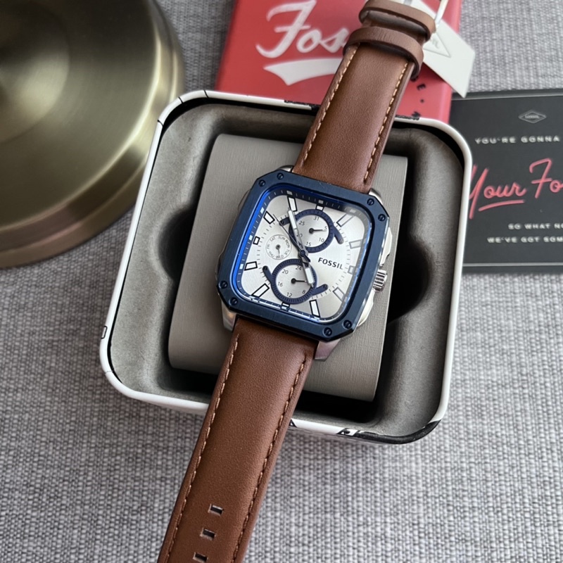 👑ผ่อน0%แท้100%👑 นาฬิกาข้อมือ FOSSIL  Multifunction Rosegold-Tone Stainless Steel Watch BQ2658