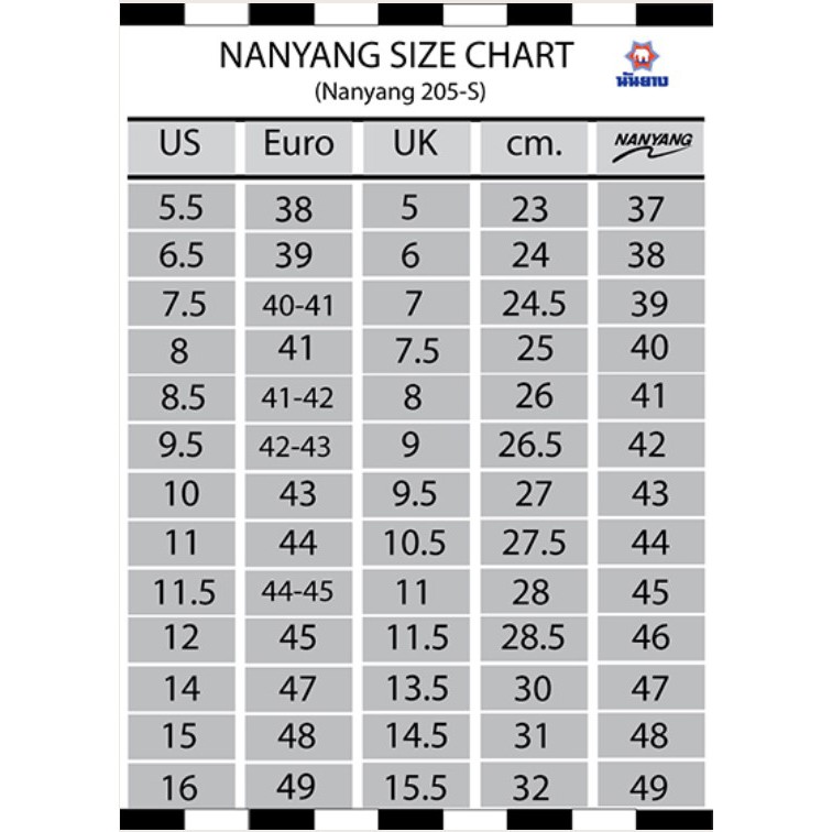 รองเท้านันยาง ผ้าใบ สีดำ รองเท้านักเรียนชาย Nanyang 205-S ออกบิลเบิกได้
