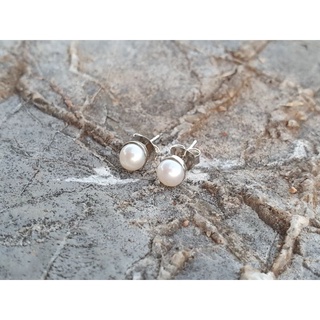 Round Pearl 7mm. Earrings