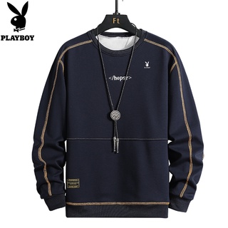 Playboy เสื้อกันหนาว แขนยาว แฟชั่นฤดูใบไม้ร่วง สไตล์ใหม่