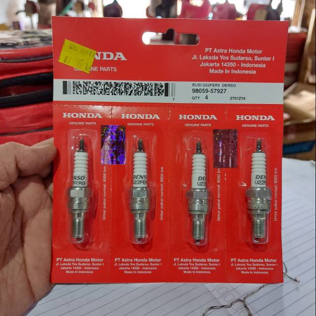 DENSO U22FER9 SPARK PLUG สําหรับ OLD VARIO ORIGINAL HONDA AHM
