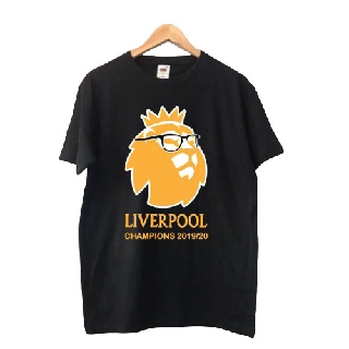 เสื้อยืดฉลองแชมป์ ดำ ลิเวอร์พูล รุ่น Klopp 01