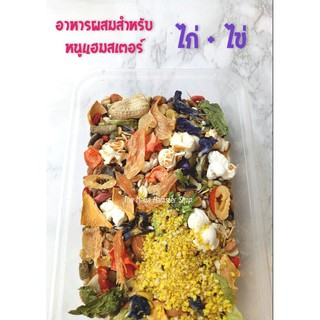 🐔NEW!! อาหารผสมหนูแฮมสเตอร์ สูตร ไก่+ไข่ hamster food