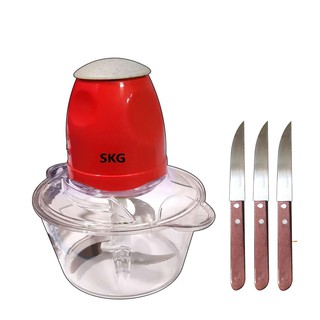 SKG เครื่องบดสับ ผสมอาหาร รุ่น SK-6618 ขนาด 1.5L สีแดง