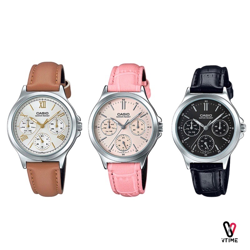 CASIO นาฬิกาข้อมือผู้หญิง LTP-V300D//LTP-V300L