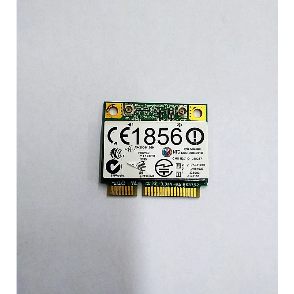 การ์ดไวเลตโน๊ตบุ๊ค Lenovo IdeaPad Z370- ATHEROS PPD-AR5B95 Wireless card(สินค้ามือสอง)