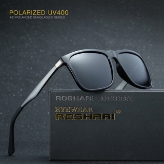 Roshari P0015 แว่นกันแดด Polarized อลูมิเนียมแมกนีเซียมสําหรับผู้ชายและผู้หญิง