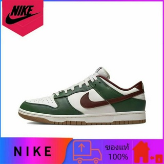 Nike Dunk Low "Gorge Green" แท้ 100% รองเท้าผ้าใบลำลองสวมต่ำสีเขียว