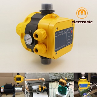 [คลังสินค้าใส]Electron000 สวิทช์ควบคุมแรงดันน้ําอัตโนมัติพร้อมเกจวัด Water Pump Pressure Switch