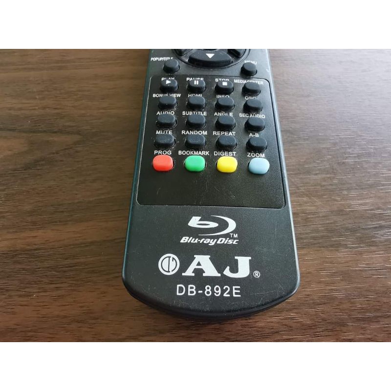 AJ DB-892E REMOTE AJ BLU-RAY DISC DB-892E REMOTE รีโมท AJ DB-892E รีโมทบลูเรย์ AJ รีโมทเครื่องบลูเรย