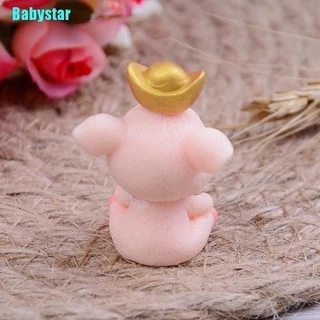 (Babystar) ตุ๊กตาหมูน่ารัก ขนาดเล็ก สําหรับตกแต่งสวน 5 ชิ้น
