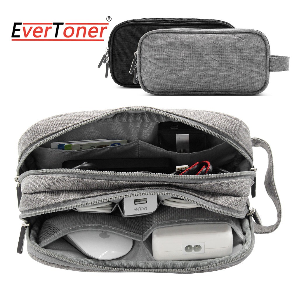 Evertoner กระเป๋าจัดเก็บอุปกรณ์อิเล็กทรอนิกส์ ดิจิทัล สําหรับฮาร์ดไดรฟ์