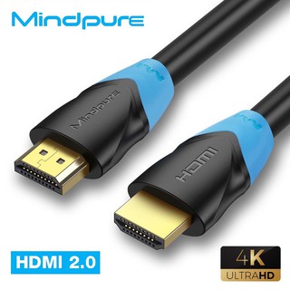 [สาย HDMI to HDMI] Mindpure สาย HDMI 2.0 อัพเกรด สายเคเบิ้ล 8K/60hz คุณภาพระดับ HD สายแปลงสัญญาณ HDMI TO HDMI