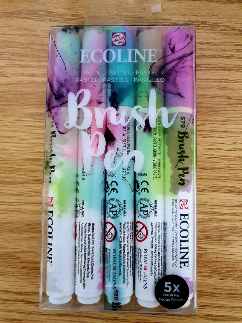 Ecoline Brush Pen Set10 ปากกาพู่กัน ecoline เขียน calligraphy สนุกมาก |  Shopee Thailand