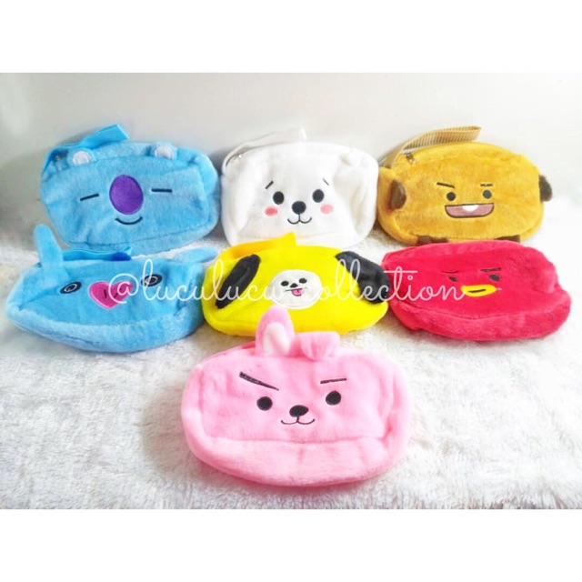 กระเป๋าใส่ปากกา BTS / กล่องดินสอตุ๊กตา / กระเป๋าใส่ปากกา BTS / กล่องดินสอ BTS Kpop / กระเป๋าสตางค์ B