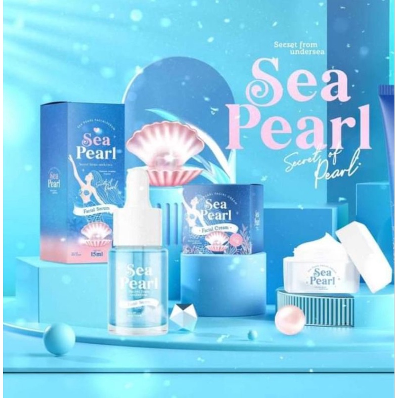 ครีมบำรุงผิวหน้า หรือ เซรั่มบำรุงผิวหน้า Sea Pearl Facial Cream ขนาด 10 ...