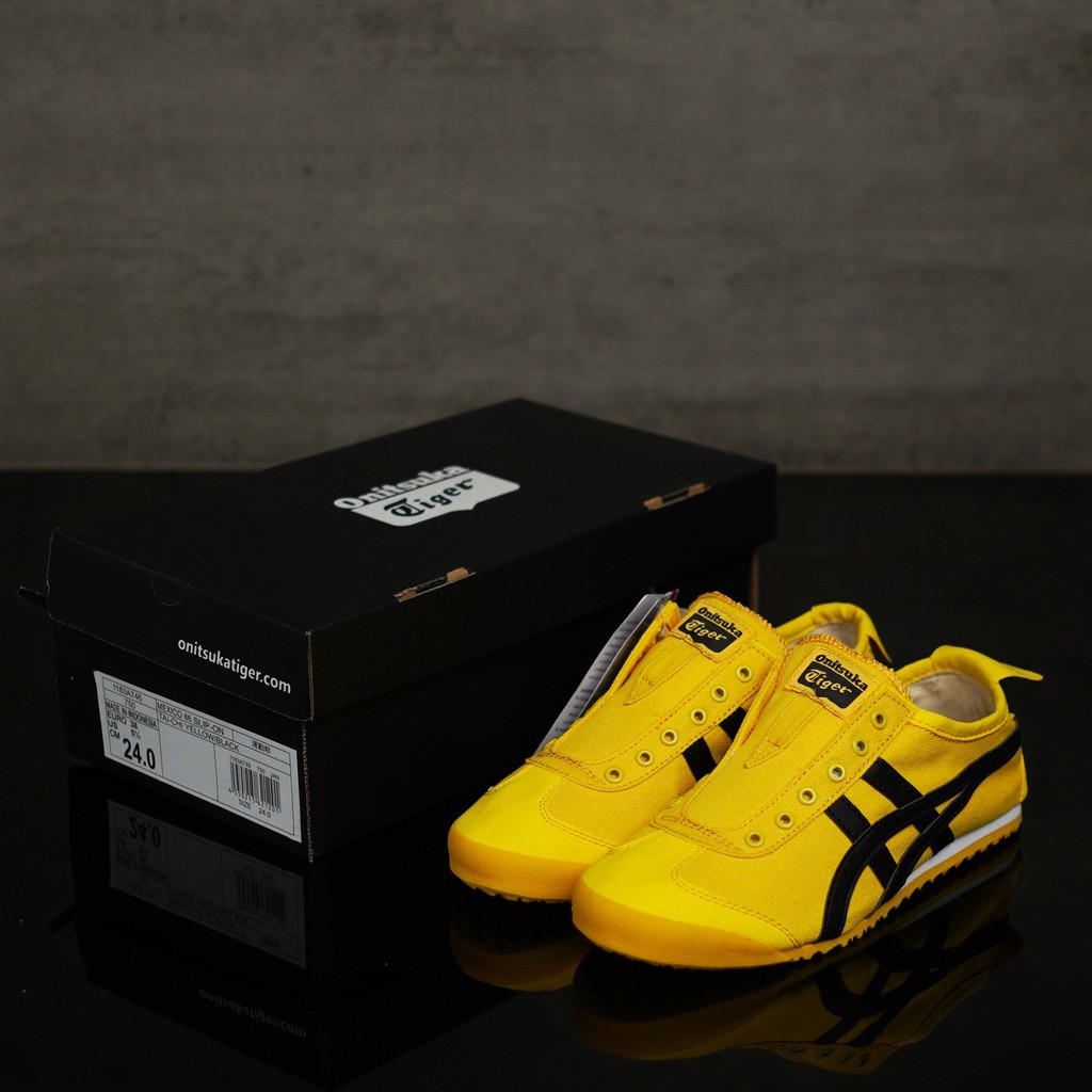 Onitsuka Tiger Mexico 66 Slip On Tai Chi Yellow Black Shoes 1 277