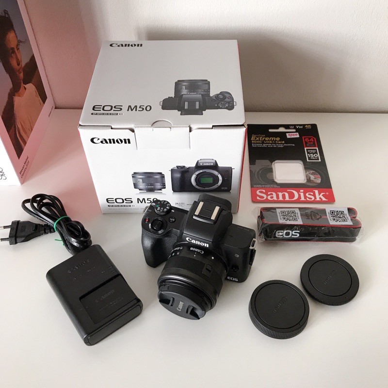 Canon Camera EOS M50 kit 15-45 mm. *เมนูไทย [ประกันถึง 0707/2021 by AVcentershop] แถมฟรีเมม 64gb!! มือสอง สภาพนางฟ้า 99%