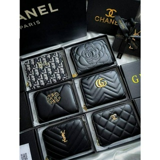 กระเป๋าตังค์ รวมแบรนด์ มี 6 แบบ 4 แบรนด์ มีท้ง chanel gucci ดิออ ✔ เฉพาะกระเป๋า+กล่อง