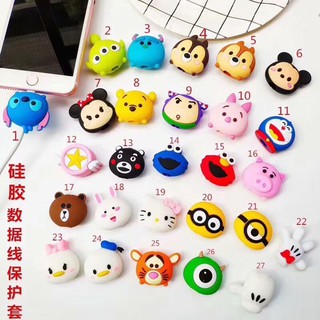 27 Patten Cartoon Design Cable Bite Data Protect Case Silicon Data Protector