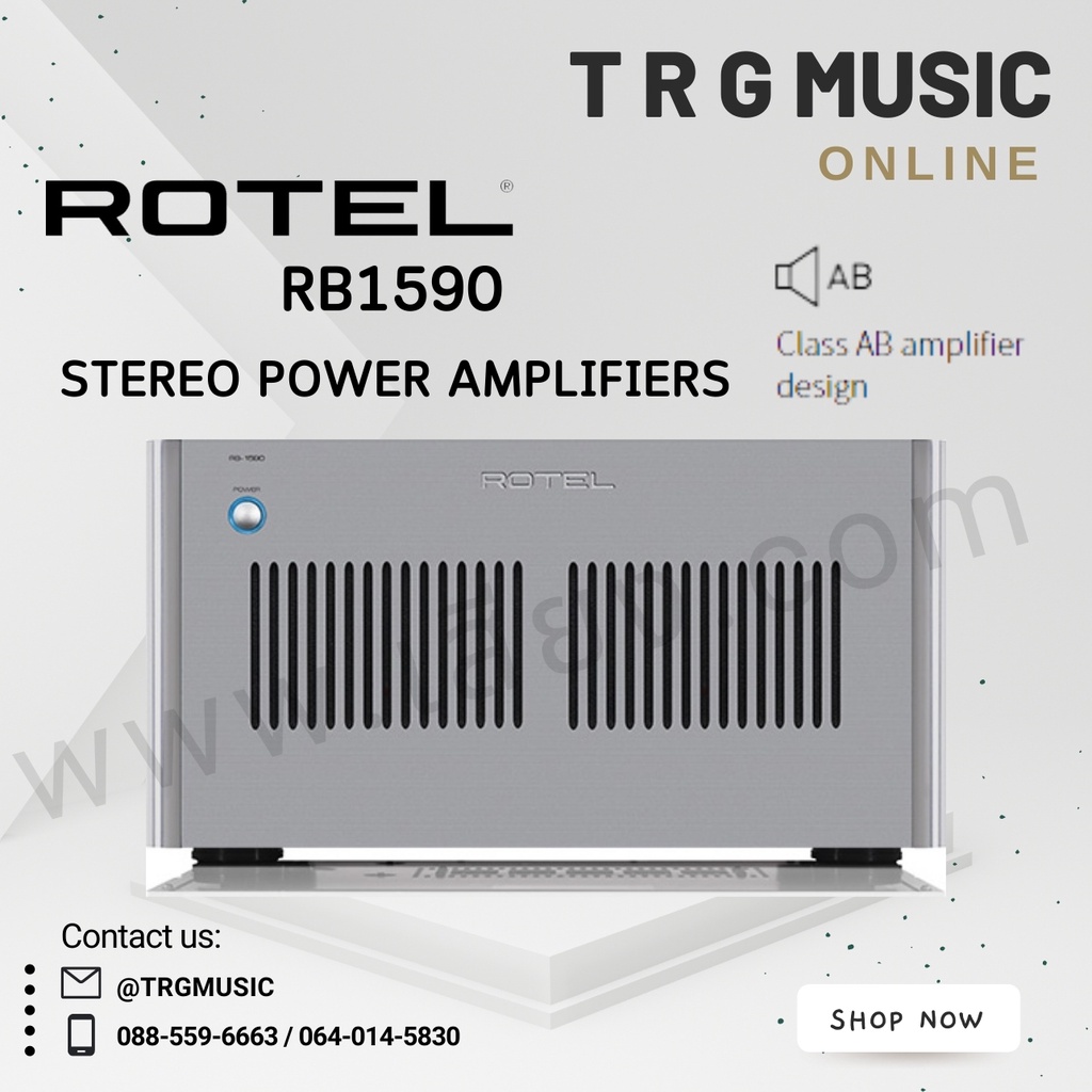 ROTEL RB1590 STEREO POWER AMPLIFIERS (สินค้าใหม่แกะกล่อง รับประกันศูนย์ไทย)