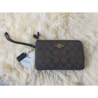 Brand : Coach Wallet. Double Corner Zip (2 ซิป)