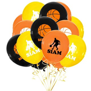 ลูกโป่งบาสเก็ตบอล ธีม NBA สําหรับตกแต่งปาร์ตี้วันเกิด 24 ชิ้น 12 ชิ้น