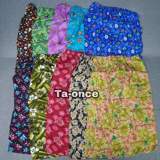 เสื้อคอกระเช้า เสื้อคอกระเช้าลายดอก คนแก่ คอพวงเล็ก/ใหญ่/จัมโบ้/จัมโบ้พิเศษ เสื้อกระเช้า (WO5)